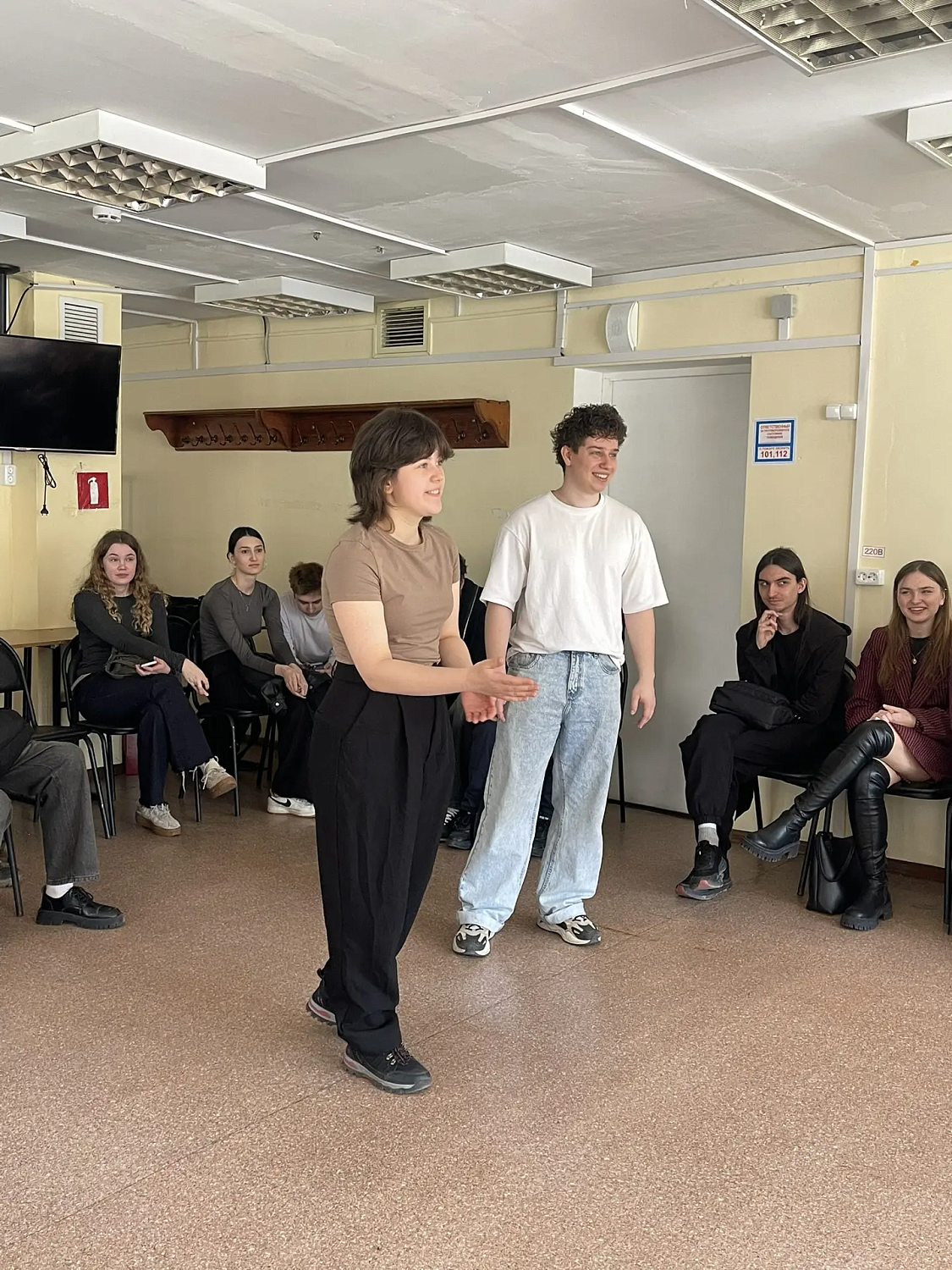 Мастер-класс по речи и работе на камеру для студентов факультета журналистики